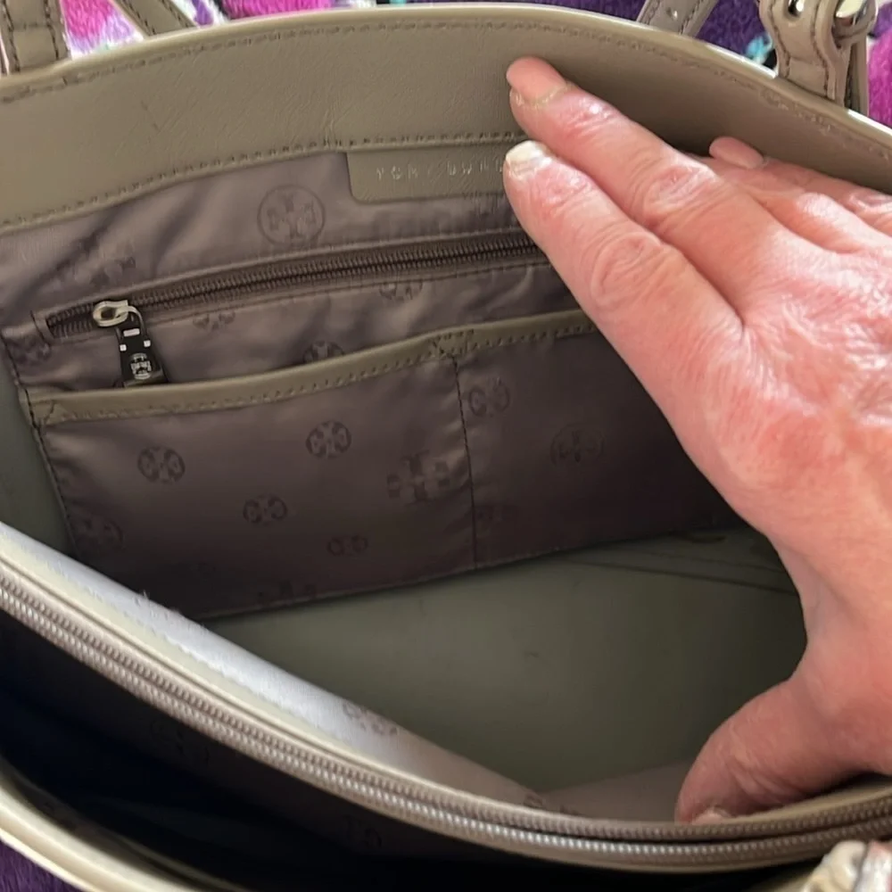 Tory Burch laptop leather tote!
